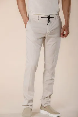 Milano Jogger pantalone chino jogger uomo in cotone e tencel extra slim fit