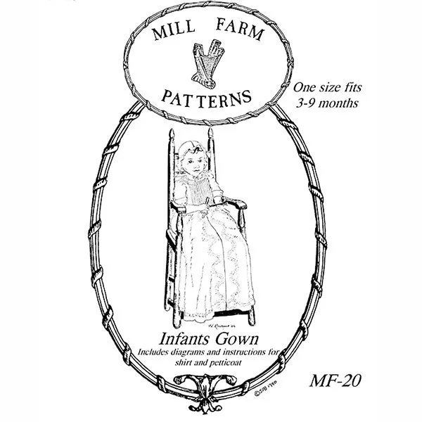 Mill Farm Infant Gown Pattern