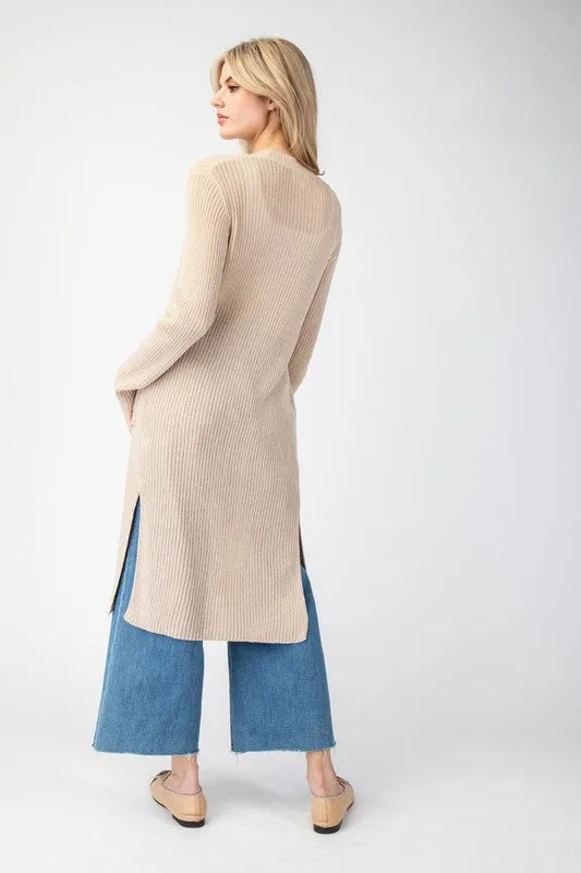 MORGAN LONG SLEEVE MAXI CARDIGAN