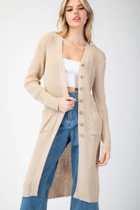 MORGAN LONG SLEEVE MAXI CARDIGAN