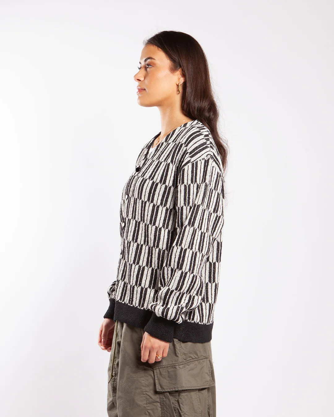 Needles V Neck Cardigan - Arrow Black