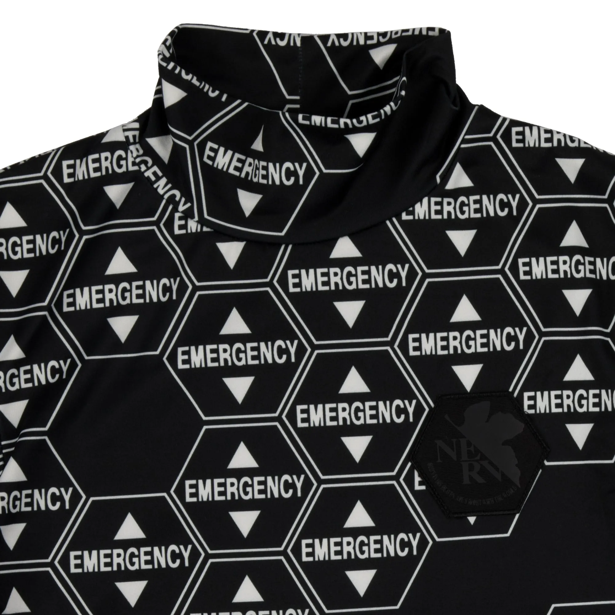 NERV Emergency Mock Black Turtleneck