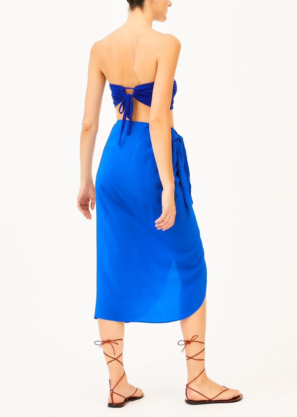 Nora Cobalt Blue Pareo Skirt