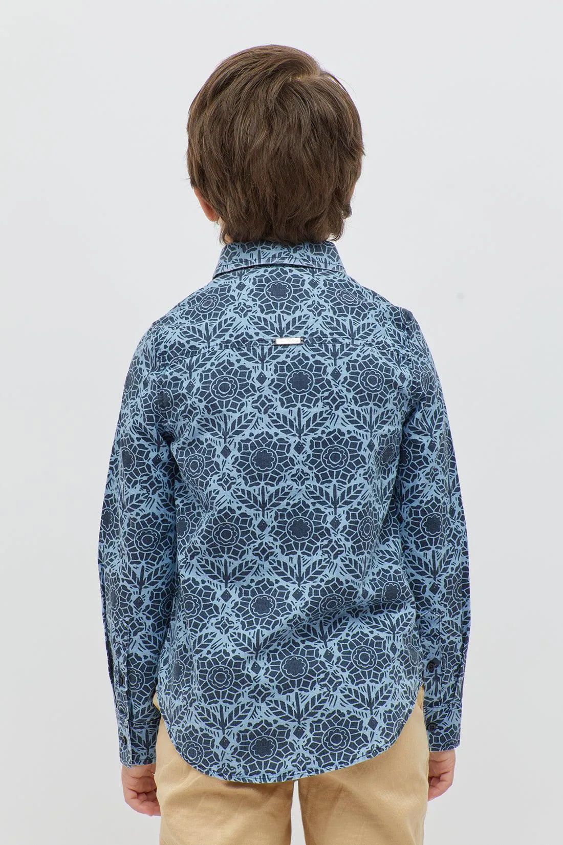 One Friday Blue Pattern Shirt