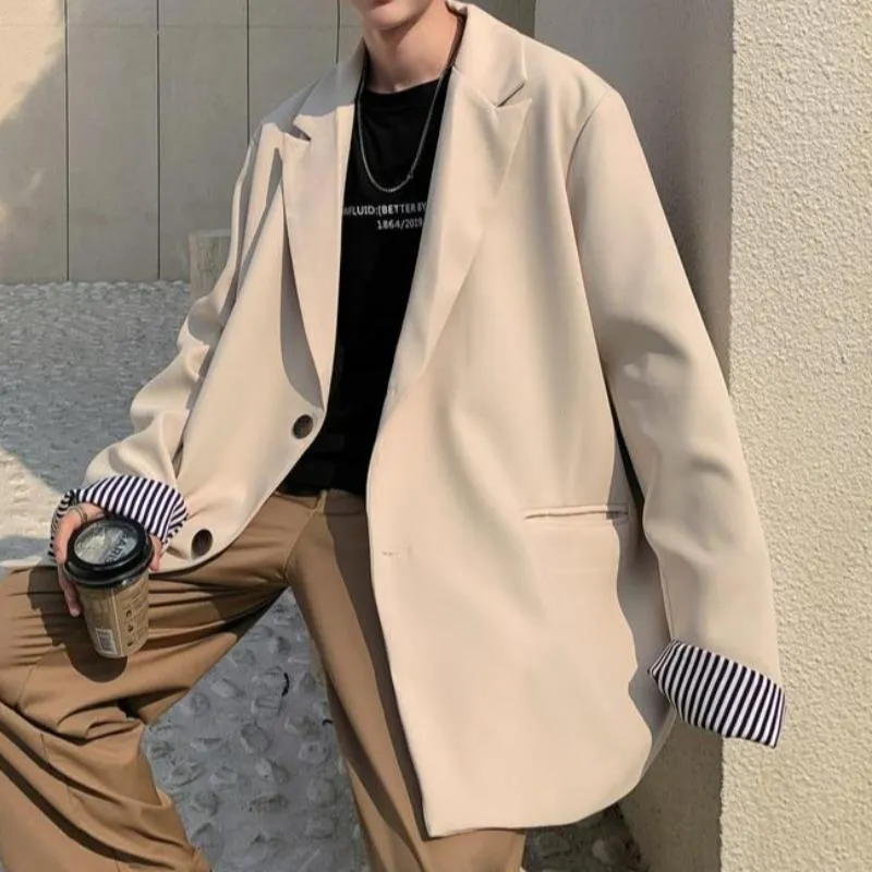 Oversized Single Breasted Suit Jacket