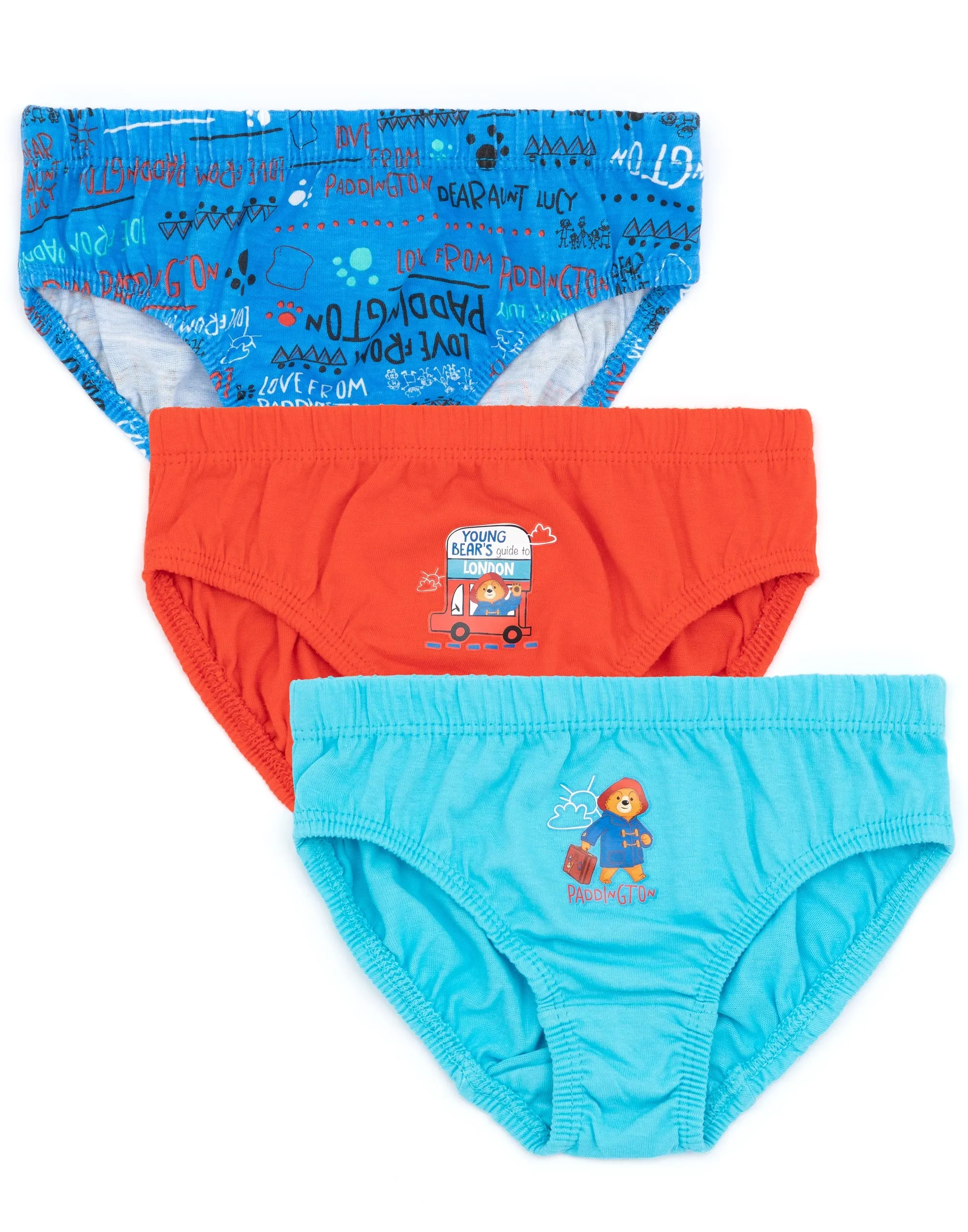 Paddington Bear 7 Piece Pyjamas Set Kids PJ's, Vests & Underwear Briefs