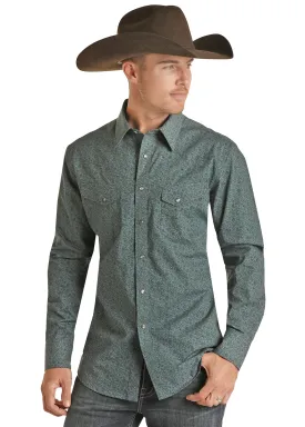 Panhandle Slim® Men's Vintage Slim Fit Long Sleeve Snap Front Western Shirt