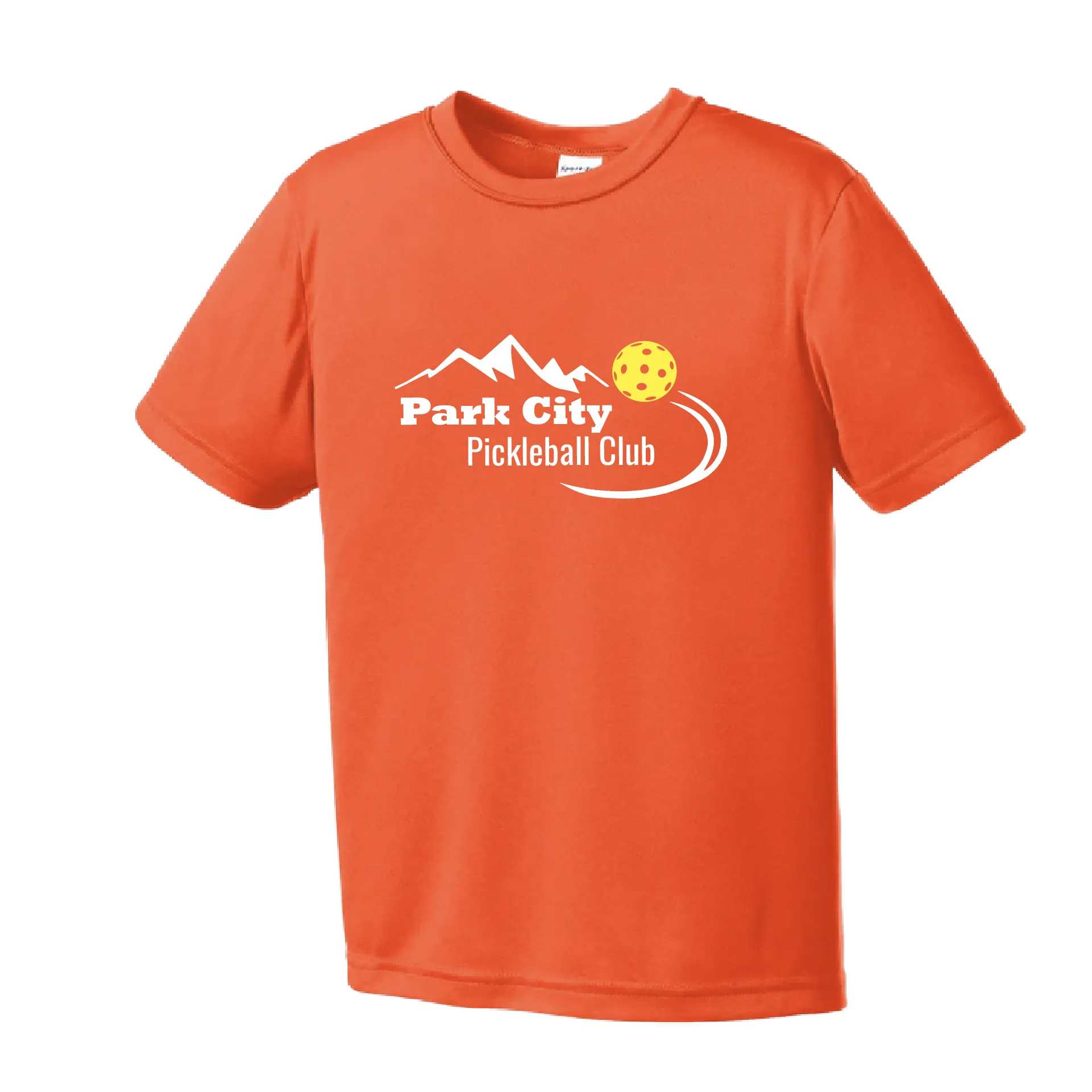 Park City Pickleball Club (White Words) | Youth Short Sleeve Atheletic Shirt | 100% Polyester