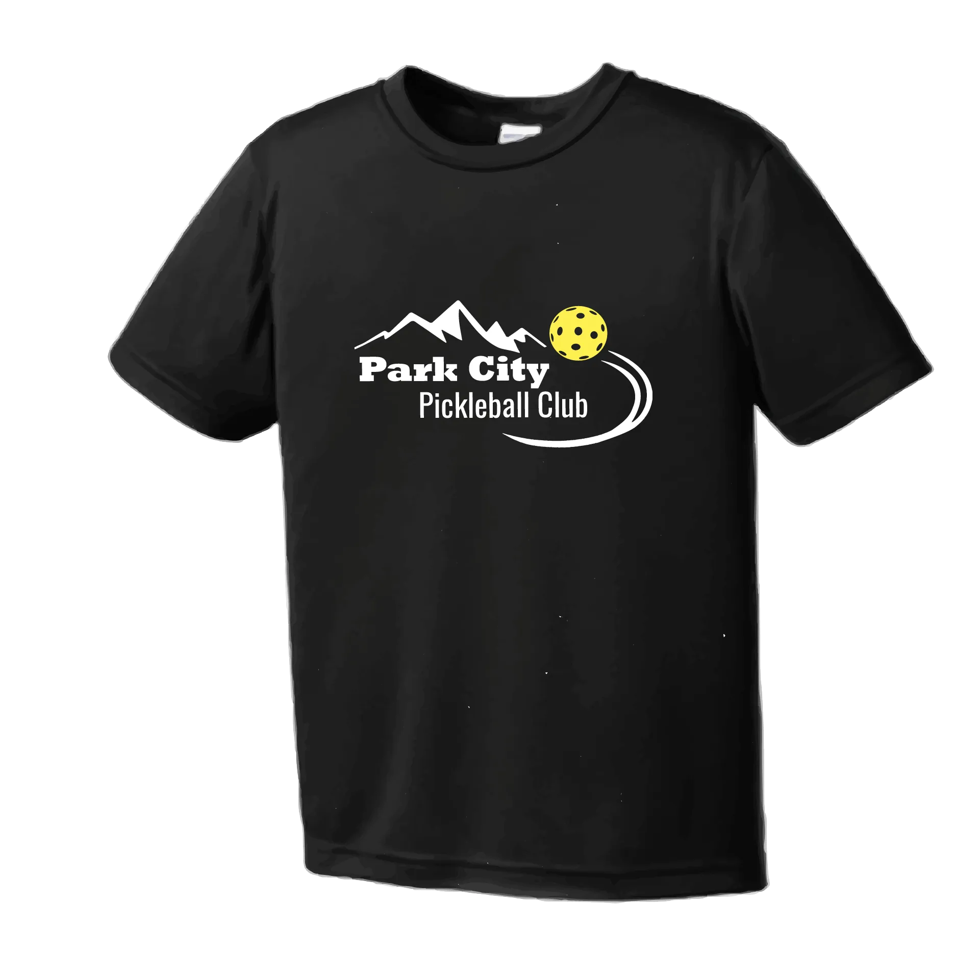 Park City Pickleball Club (White Words) | Youth Short Sleeve Atheletic Shirt | 100% Polyester