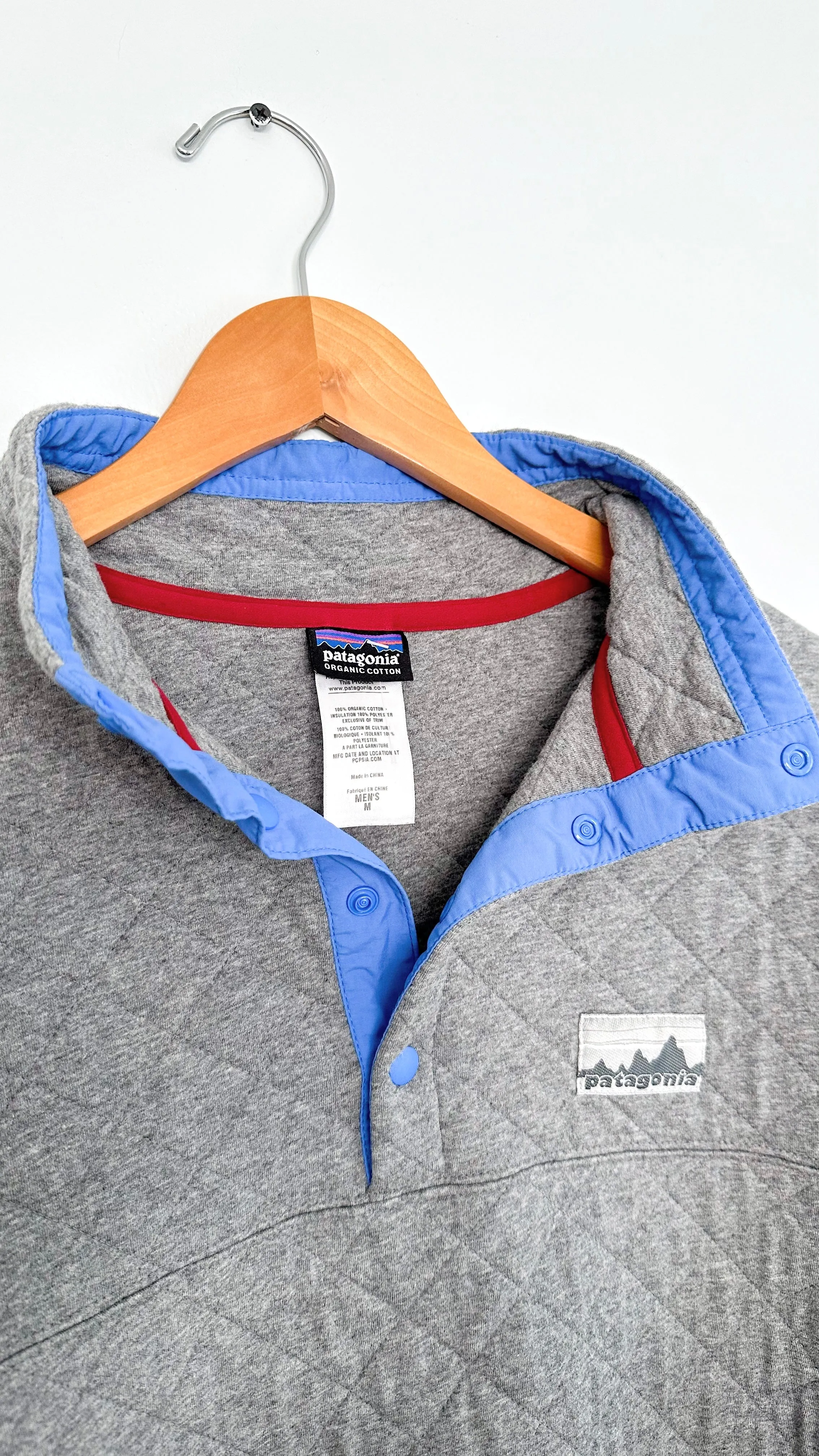 Patagonia 40th Anniversary Diamond Quilt Snap-T Pullover (mens M)