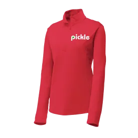 Pickle (Customizable) | Women's 1/4 Zip Pullover Athletic Shirt | 100% Polyester