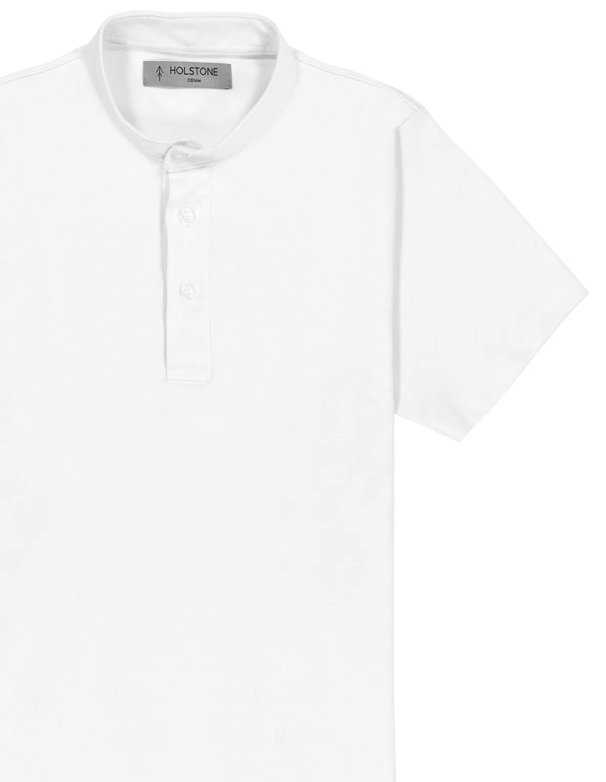 Playera Cuello Mao Slim Fit - White