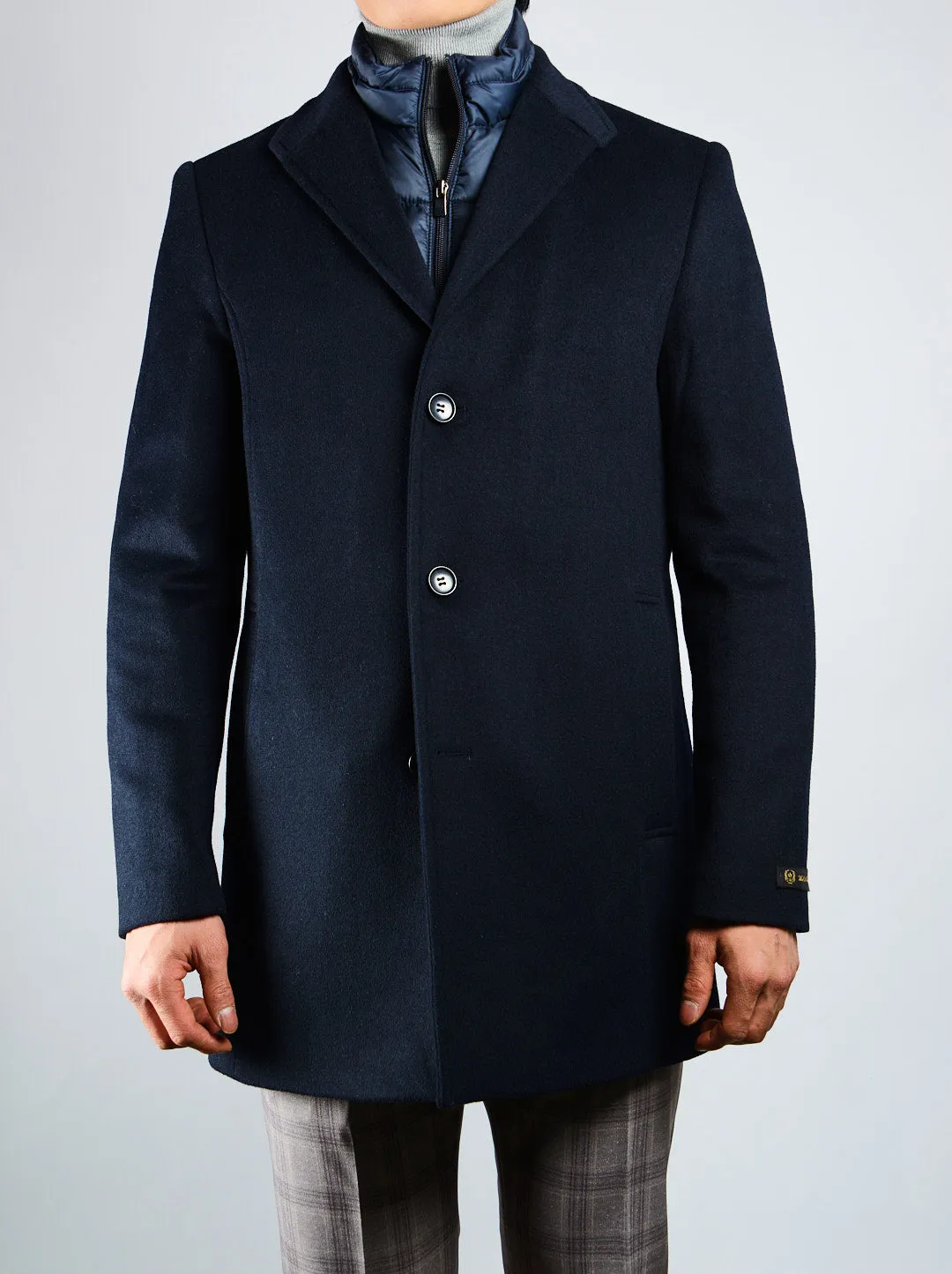 Preston Brushed Coat w/Shoulder Stitch Placket