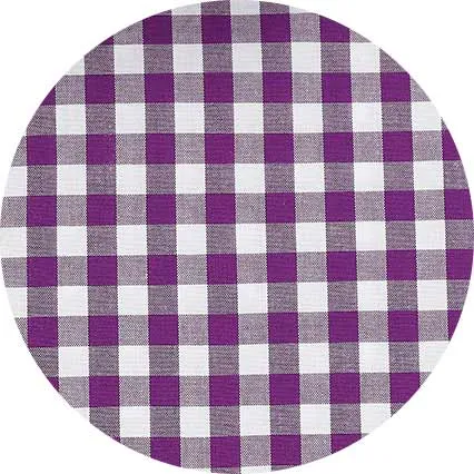 Purple Gingham Check Classic Fit Formal Shirt - Single Cuff