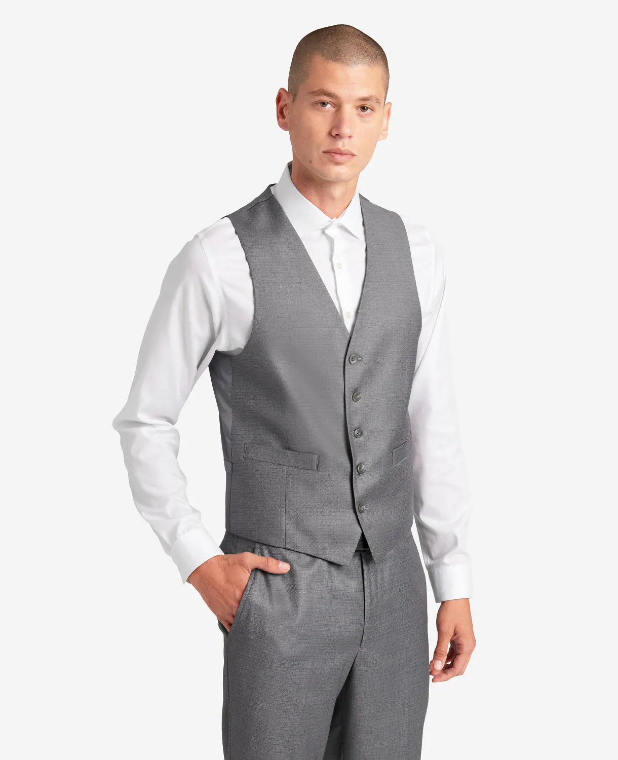 Ready Flex Slim-Fit Suit Separate Vest