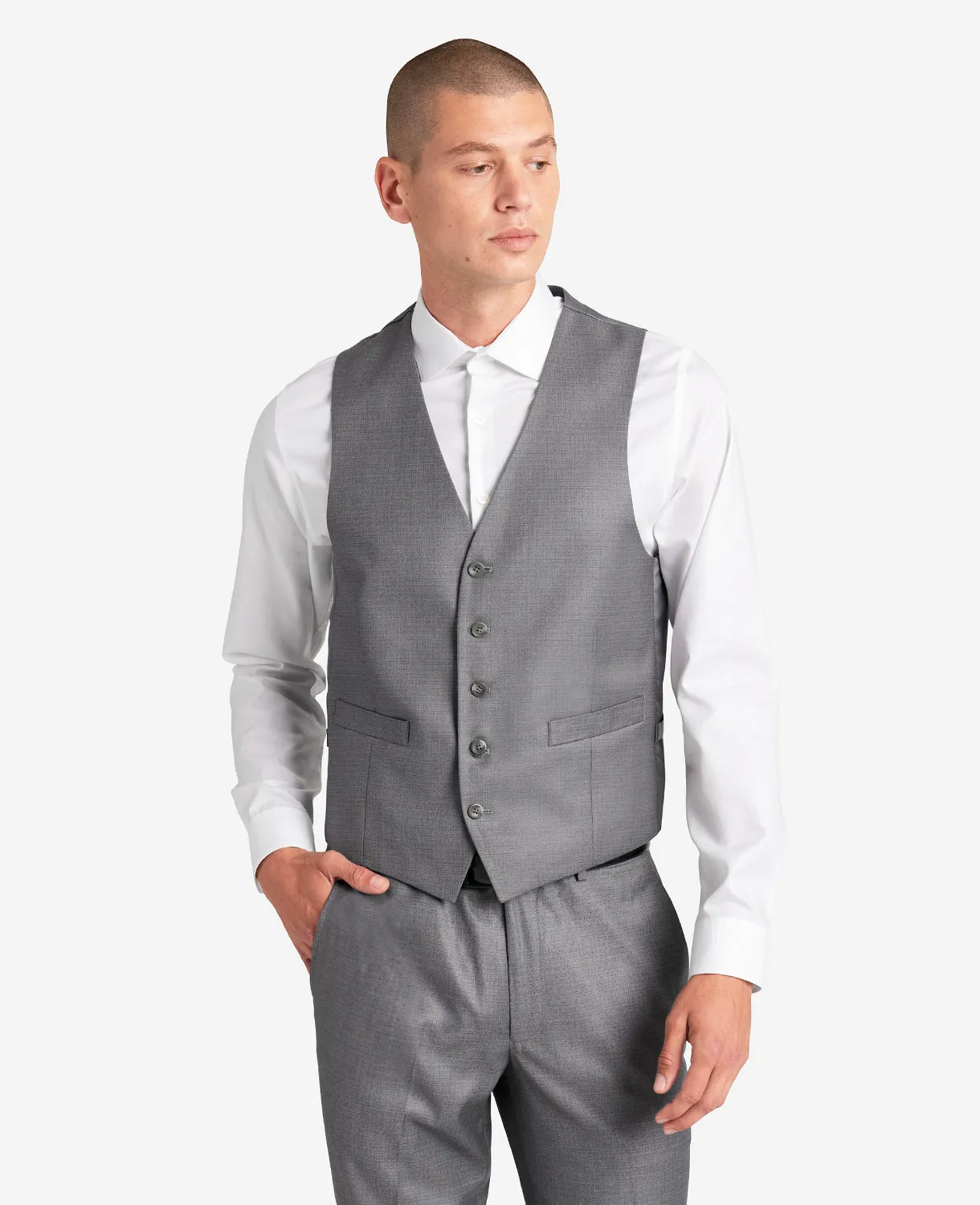 Ready Flex Slim-Fit Suit Separate Vest