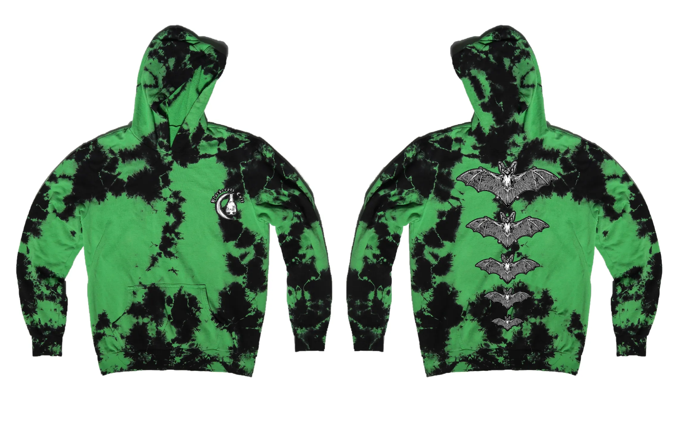 Release The Bats - Kids Green Lightning Dye Pullover