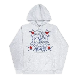 RUSH! Faces & Red Starz ☆ Grey Hoodie