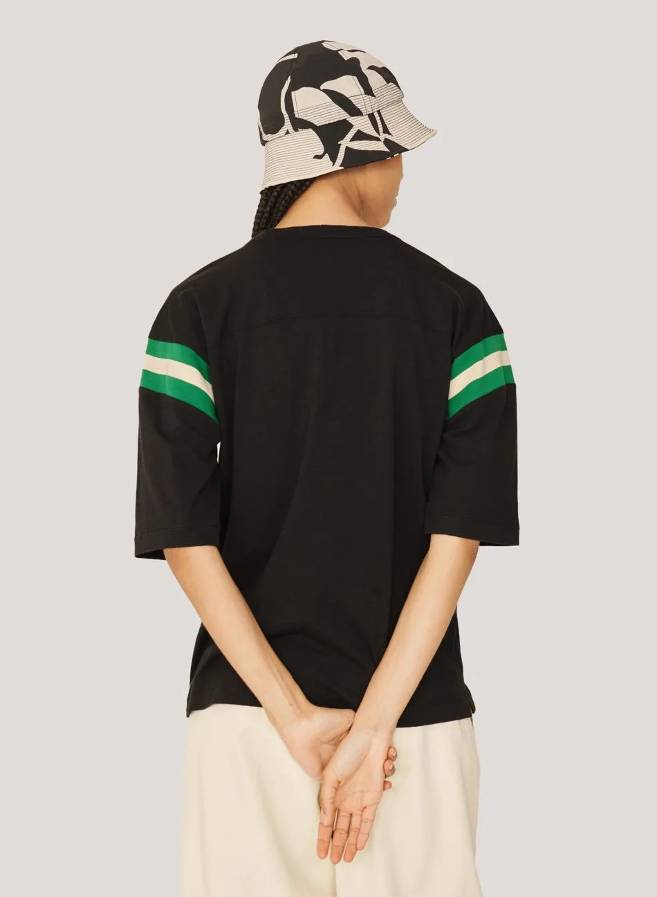 Skate T-Shirt Black Green Ecru W