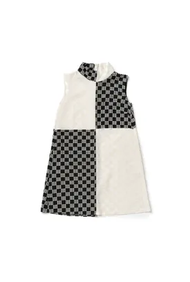 Sleeveless Mod Dress - Dice