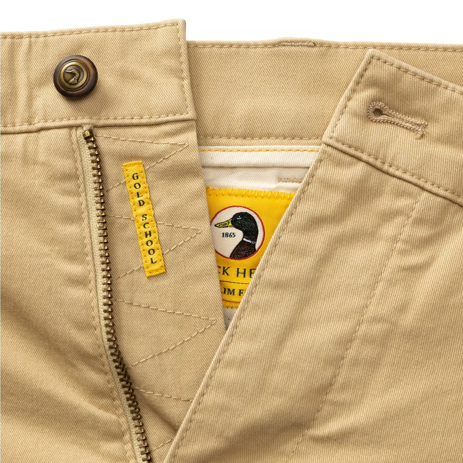 Slim Fit Gold School Chino - Sand