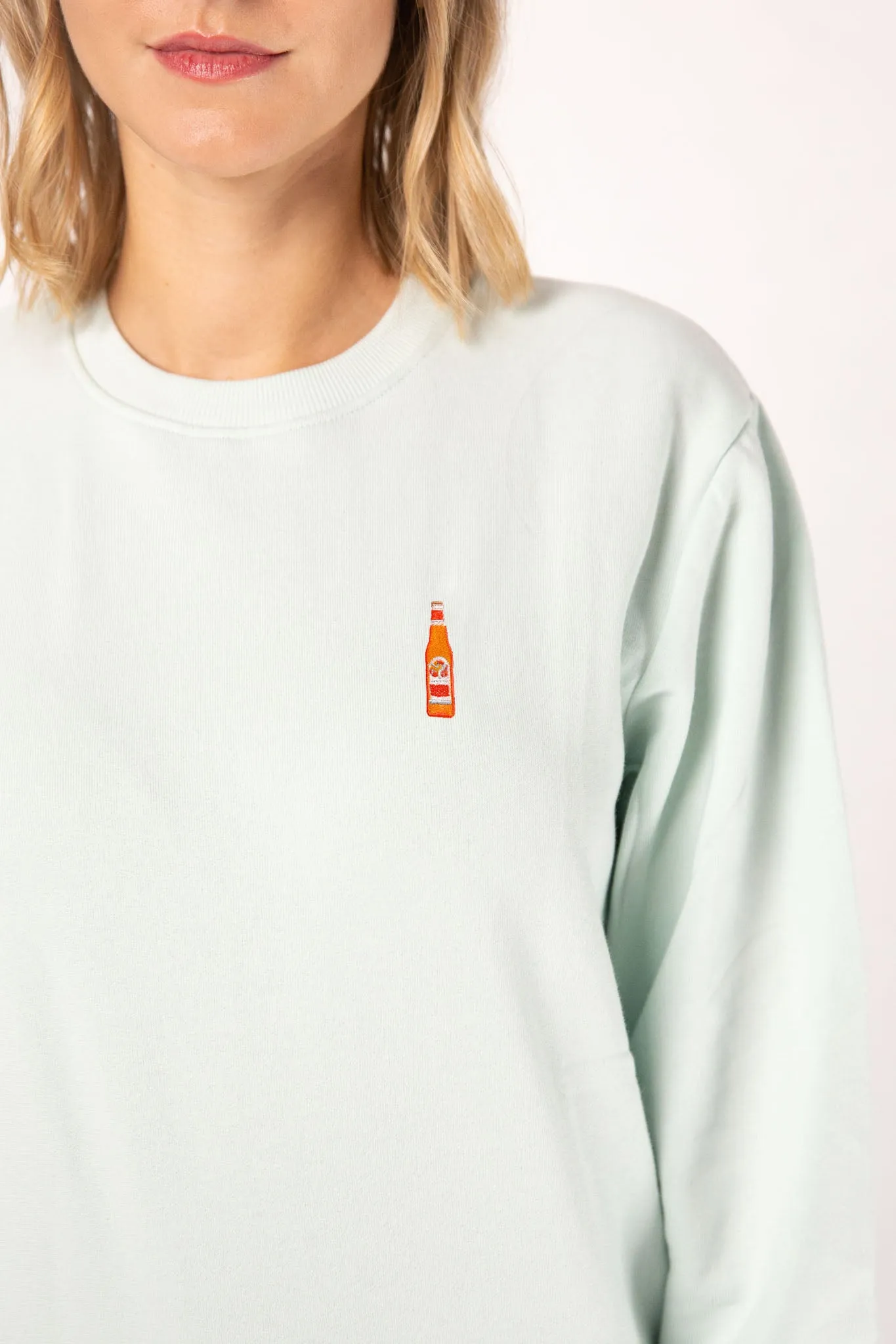 Somersby Orange Spritz | Bestickter Bio-Baumwoll Frauen Pullover