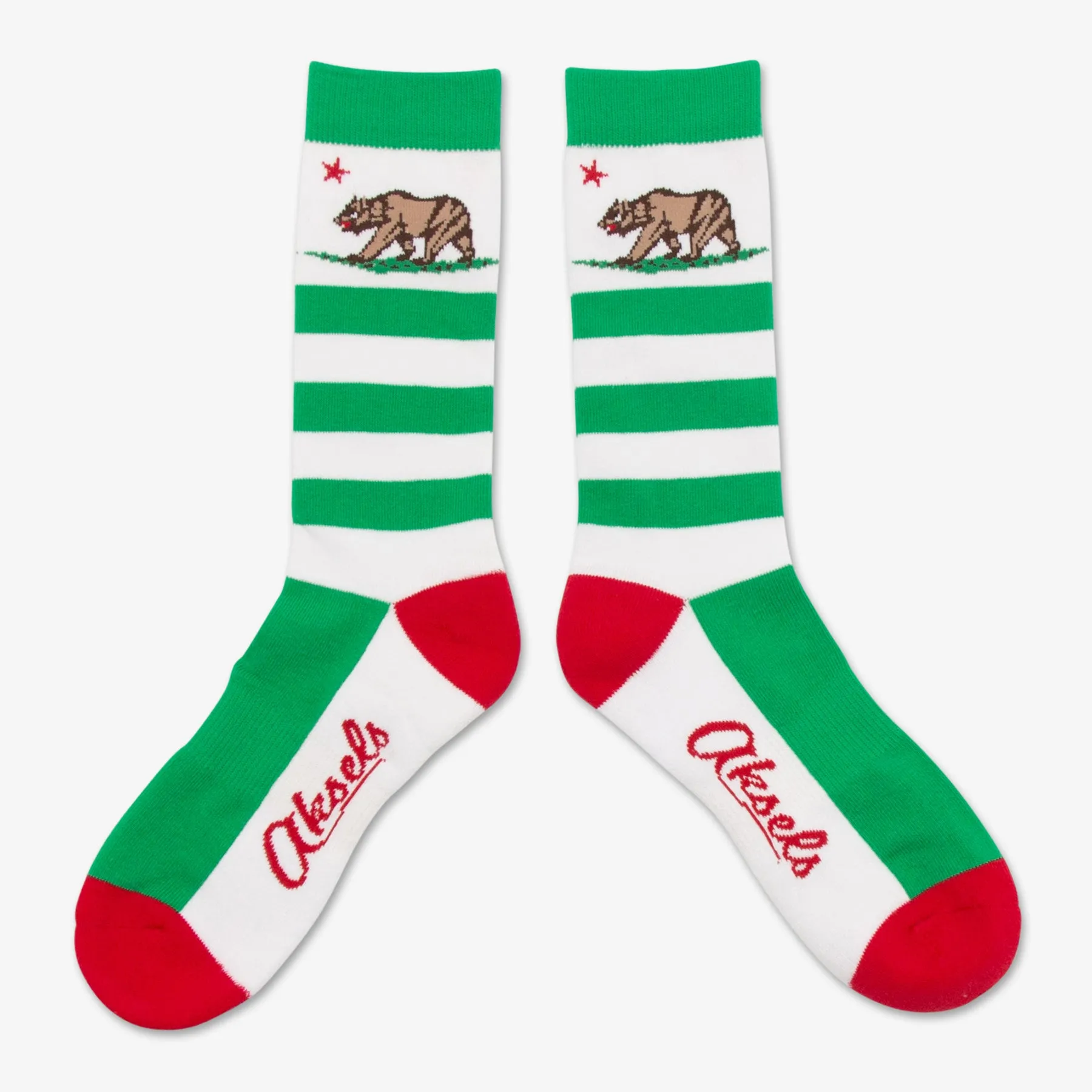 Striped California Grizzly Bear Socks