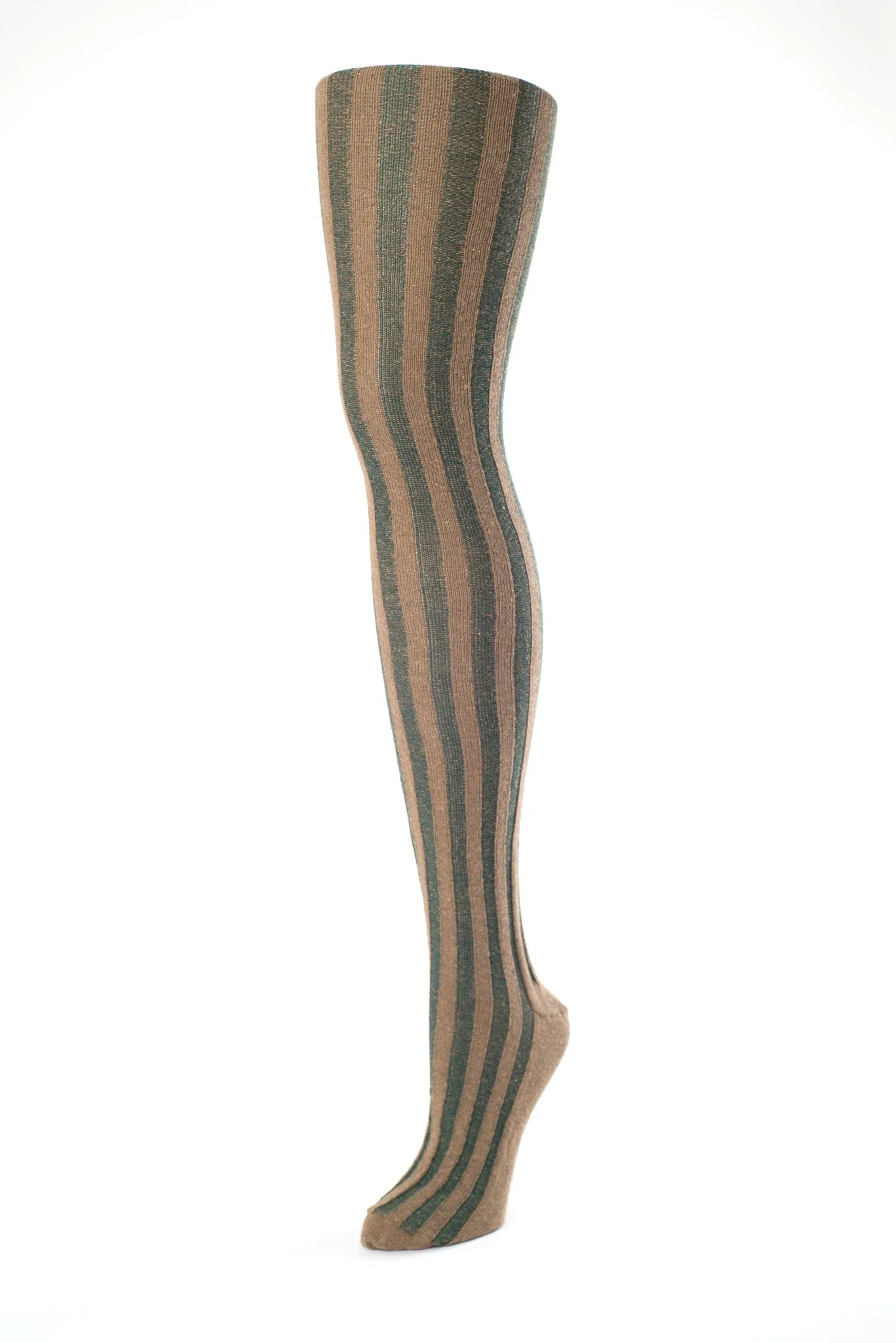 Vertical Ribbed Cotton Stockings