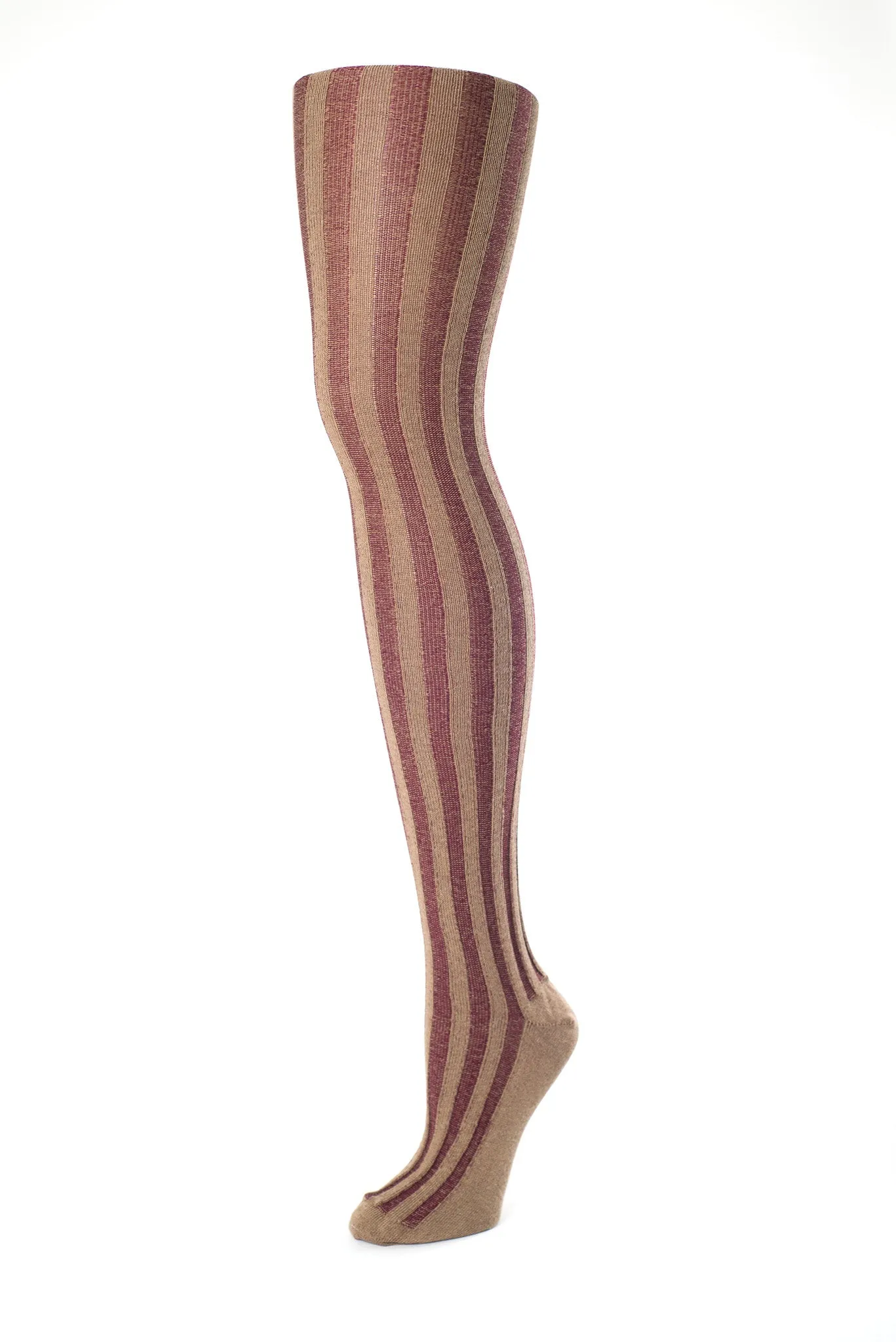 Vertical Ribbed Cotton Stockings