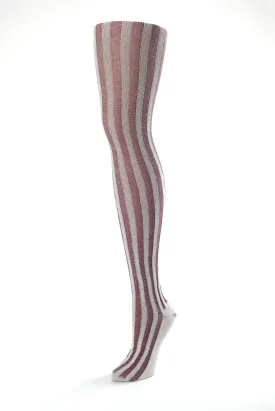 Vertical Ribbed Cotton Stockings