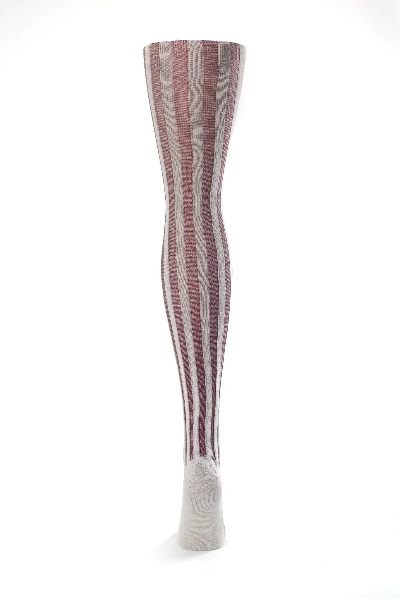 Vertical Ribbed Cotton Stockings