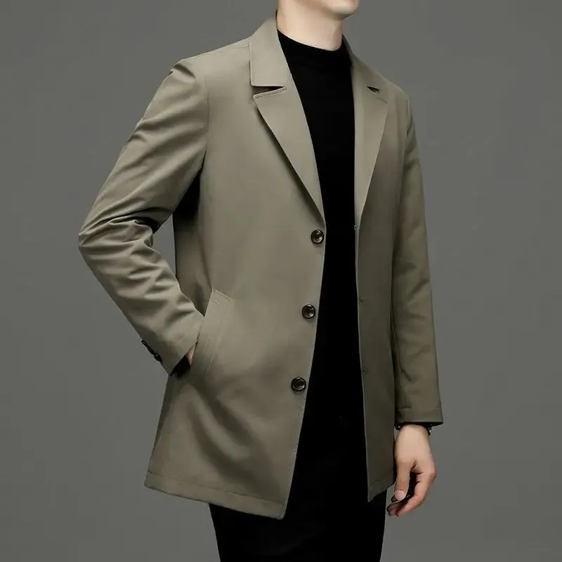 Wiaofellas  -  Long Male Blazer Plus Big Size Single Breasted Coat Oversize Menswear Fashionable Men's Suit Jackets New in Classic Casual